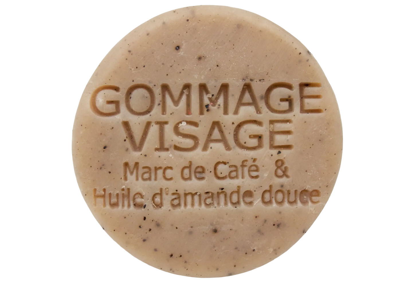 Savon Gommage Facial au Marc de Café 70gr - Exfoliation - Nettoie en Profondeur - Fraîcheur
