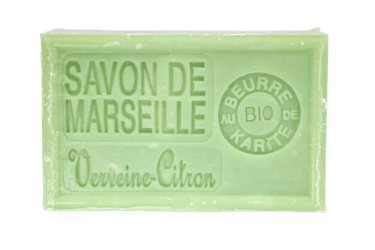 Savon de Marseille verveine-citron 125 g, enrichi au beurre de karité bio