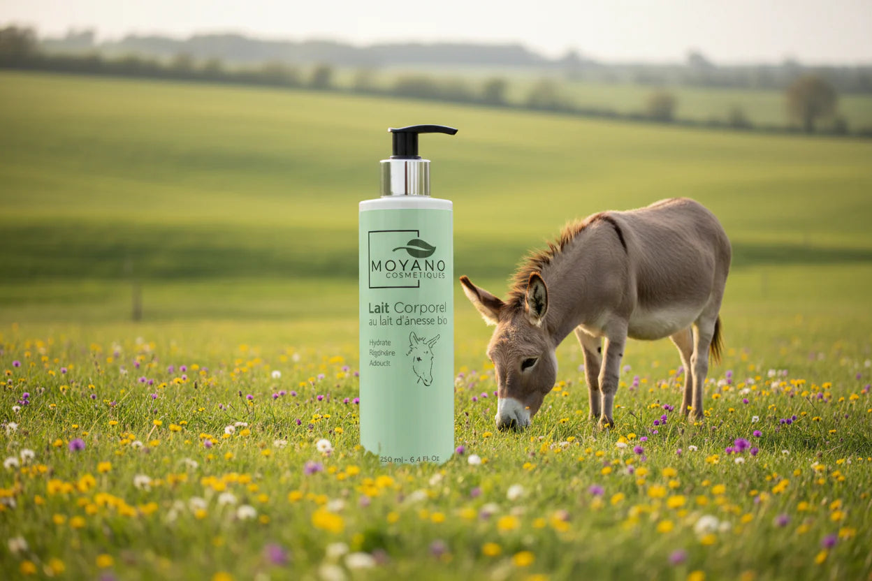 Lait Corporel au Lait d’Ânesse Bio 250 ml – Hydratant & Régénérant
