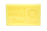 Savon de Marseille citron 125 g, enrichi au beurre de karité bio