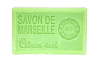 Savon de Marseille citron vert 125 g, enrichi au beurre de karité bio