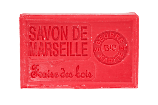 Savon de Marseille parfumé Fraise Des Bois 125gr