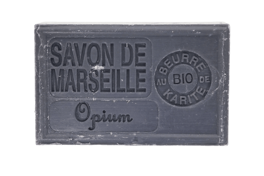 Savon de Marseille Opium 125 g, enrichi au beurre de karité bio