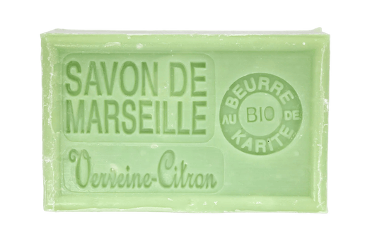 Savon de Marseille verveine-citron 125 g, enrichi au beurre de karité bio