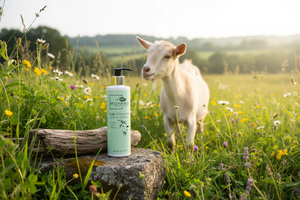 Lait Corporel au Lait de Chèvre Bio Fleur de Coton 250 ml – Hydratant & Apaisant