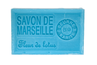Savon de Marseille fleur de lotus 125 g, enrichi au beurre de karité bio